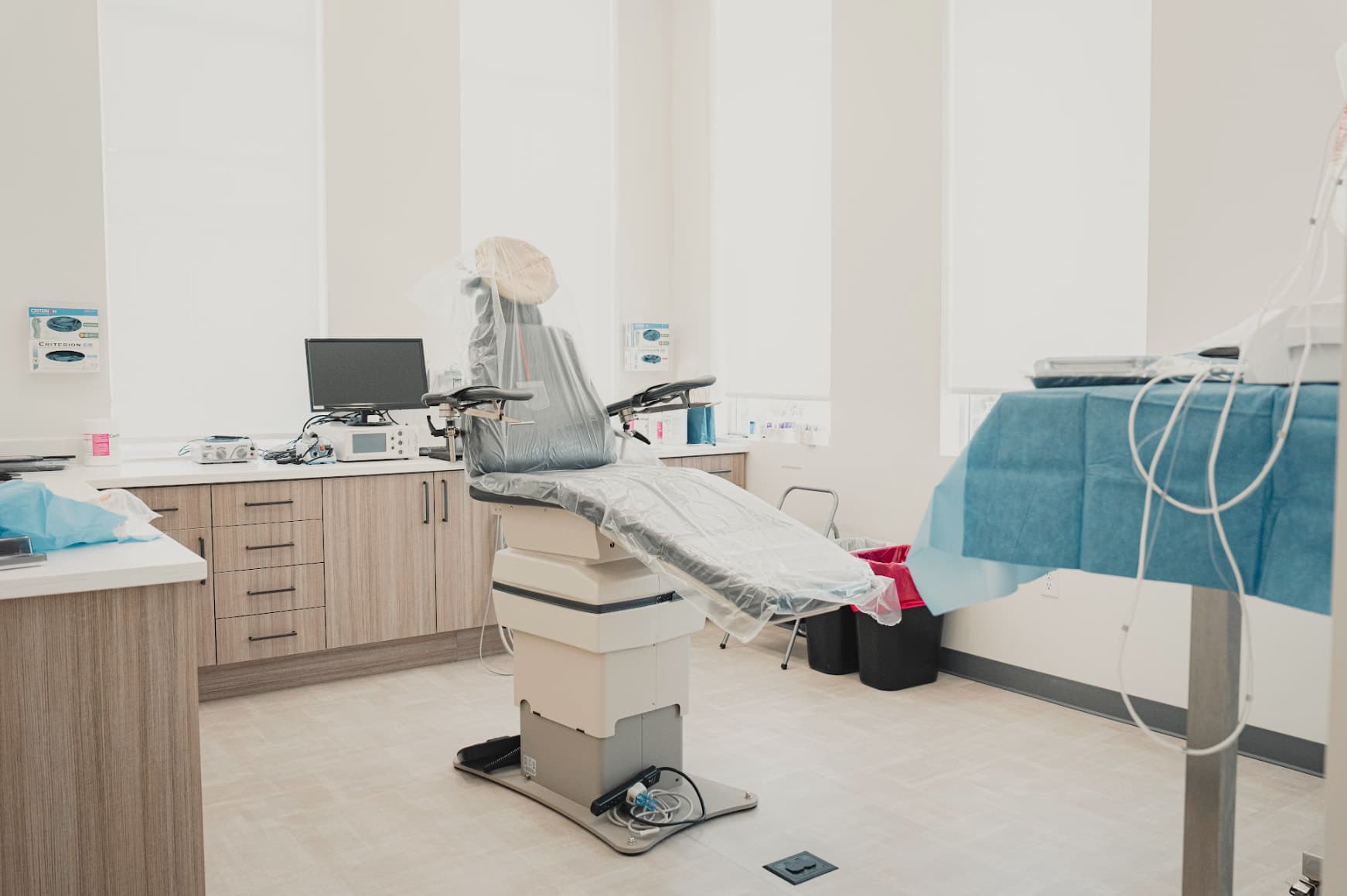 Calm patient resting comfortably before treatment